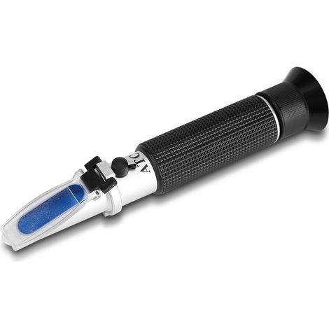 Refraktometer, Aluminium, Messbereich 0-80 %, Alkoholmessgerät, Genauigkeit ±1 %, Spirituosen