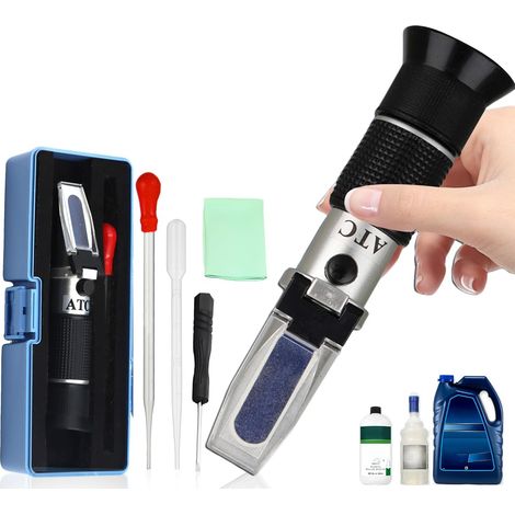 4-in-1 Refraktometer, Messung Von Frostschutzmittelglykol, Messung Des Gefrierpunkts Von Wasserscheiben, Messung Der Adblue-konzentration, Messung Von Batteriesäure