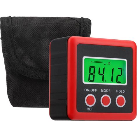 Digitale Wasserwaage, Lcd-display, Magnetfuß, Schutzart Ip54, Rot