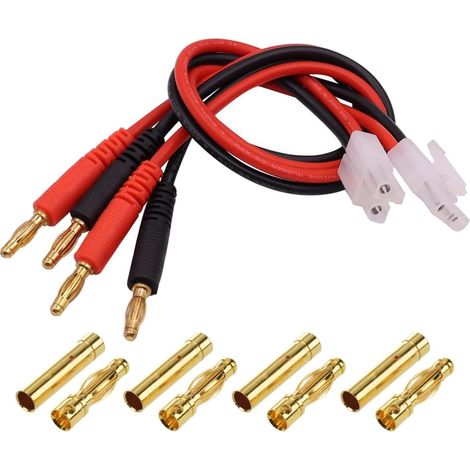 Steckeradapter, 14awg Silikonkabel, 4-mm-bananenstecker, Für Rc-akkus