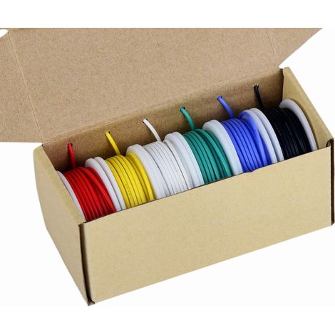 Spulen Mit 20 Awg Elektronikdraht, Hochtemperaturbeständigem, Flexiblem Silikon, Verzinntem Kupfer, 600 V Für Rc- Und Diy-projekte