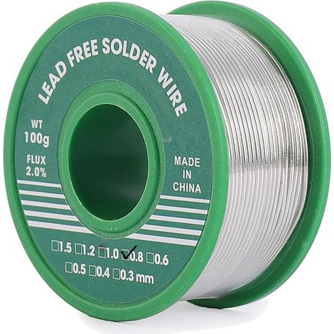 Spule Lötdraht, 0,8 Mm Durchmesser, Sn99-ag0,3-cu0,7-legierung, Kolophoniumflussmittel, Zum Elektroniklöten