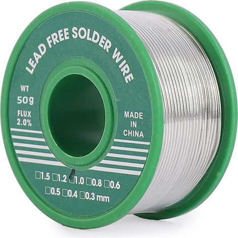 Spule Lötzinn, 1 Mm Durchmesser, Kolophoniumkern, Sn99-ag0,3-cu0,7, Zum Löten In Der Elektronik