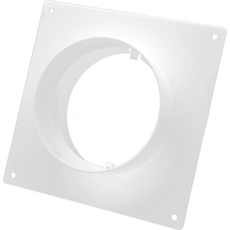 Wandflansch, 100 Mm Durchmesser, Robustes Pvc, Lüftungsrohrverbinder, Für Hauslüftungssysteme