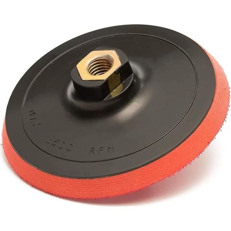Schleifteller 125 Mm, M14-gewinde, Bohrfutteradapter, Drehzahl 12500 U/min, Für Holz Und Metall