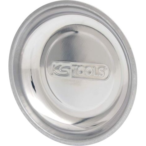 Magnetteller 150 Mm, Polierter Edelstahl, Gummierter Magnet, Für Mechanische Werkstätten
