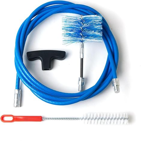 Schornsteinreinigungsset Für 80-mm-rohrdurchmesser, 3 M Länge, Gelenkbürste, M12-anschluss, Pelletofen