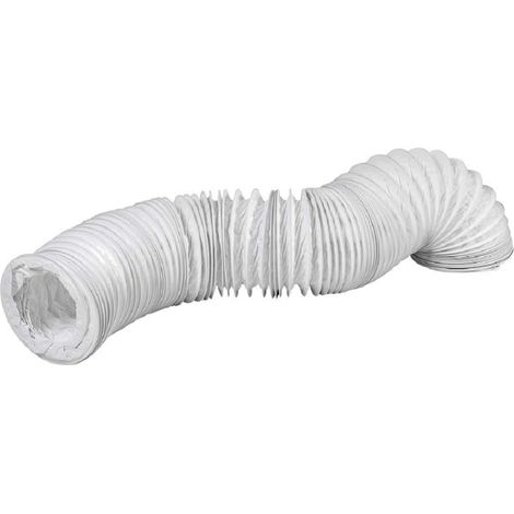Flexibler 80-mm-pvc-luftkanal, 3 M Länge, Stahlrahmen Für Dunstabzugshaube, Wäschetrockner, Belüftung