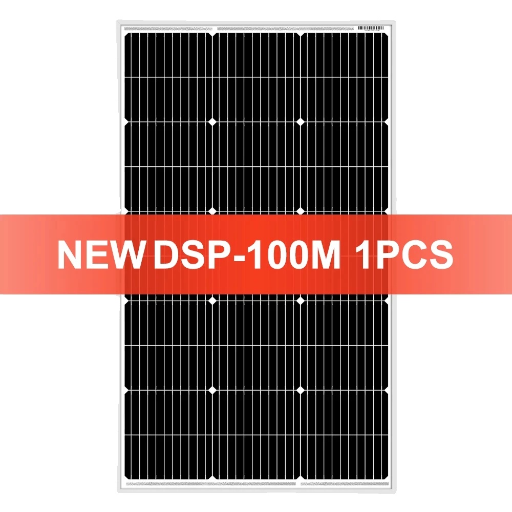 Solarmodul, Monokristallines Silizium, Maximale Leistung 100 W