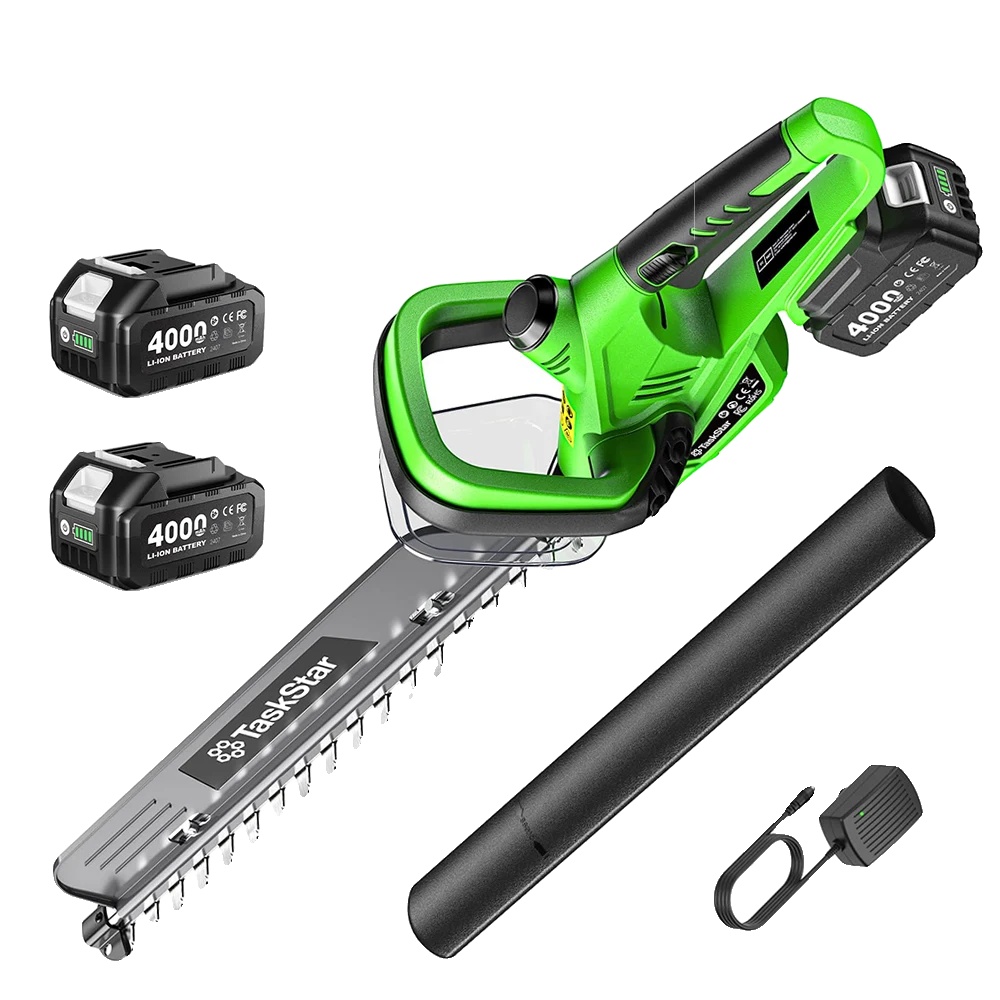 Heckenschere, 56 Cm Klingenlänge, Zwei 4,0-ah-akkus, 20 Volt, 1500 U/min, Bürstenloser Motor
