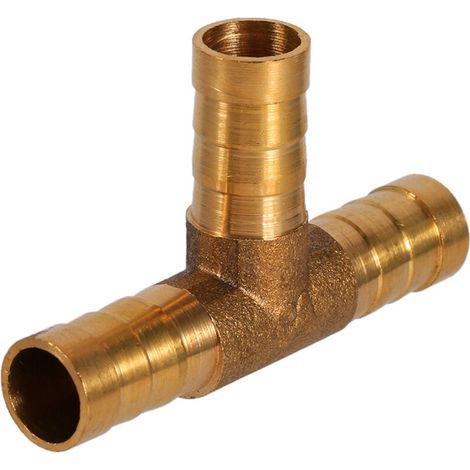 3-wege-kraftstoffschlauchverbinder, Messing-t-stück, 10 Mm Für Gas-, Öl- Und Druckluftschläuche