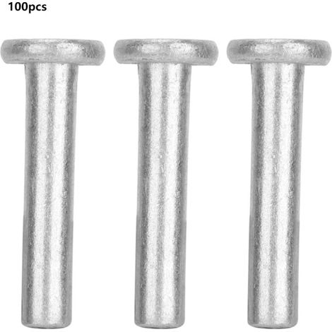 Gb867 M4 Flachkopf-aluminiumnieten, Vollnieten, 100 Stück (m420)