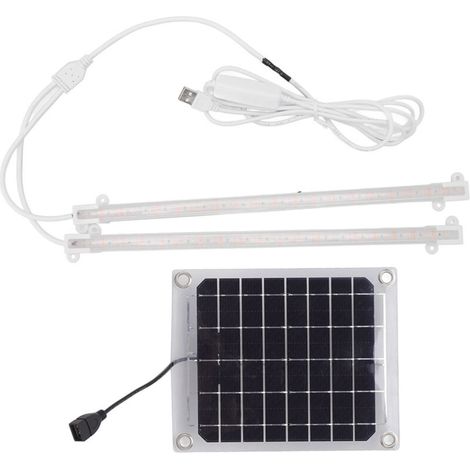 Solar-led-pflanzenlampe Für Balkon, Gewächshaus, Kräuter, Gemüse Und Blumen, 20 W