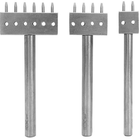 3-teiliges Lochwerkzeug-set Für Diy-lederarbeiten, Lochstanzen Und Gürtelherstellung (8 Mm (2 + 4 + 6))