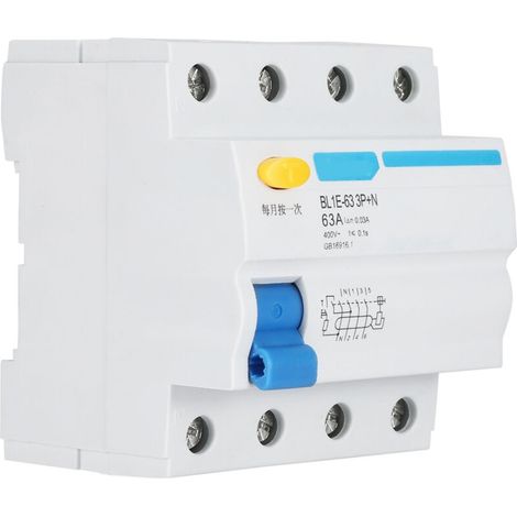 Fehlerstromschutzschalter, Ac 230 V 63 A Fi-schutzschalter, Innenausbau, Für Hoch- Und Tiefbau, Ländliche Netzmodernisierung