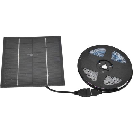 Solarbetriebene Led-pflanzenleuchte, 5 W, Umweltfreundliche Led, Hoher Lichtstrom Fördert Das Pflanzenwachstum. Solarbetriebene Led-pflanzenleuchte, 3 Meter/3,3 Yards