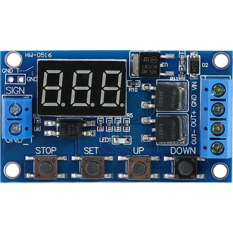 Programmierbares Timermodul Dc 5v-36v, Led-verzögerungsrelais, Pumpenmotorsteuerung