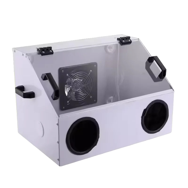 Staubdichte Box Aus Acryl, Kompatibel Mit Winkelschleifern, Klein Mit Lüfter
