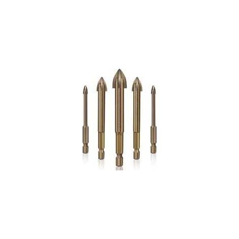 Set Mit 5 Bohrern Für Fliesen, Glas Und Keramik, Ein Universelles Und Effizientes Bohrwerkzeug