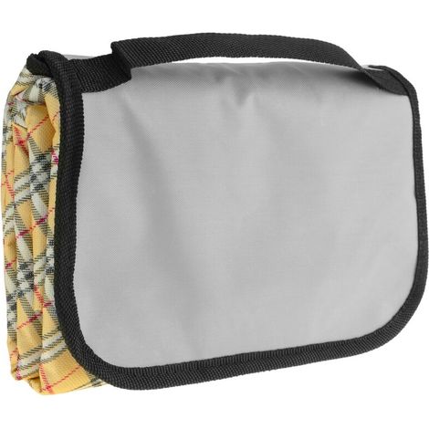 Picknickdecke 150 X 130 Cm, Beigefarbenes Tartanmuster