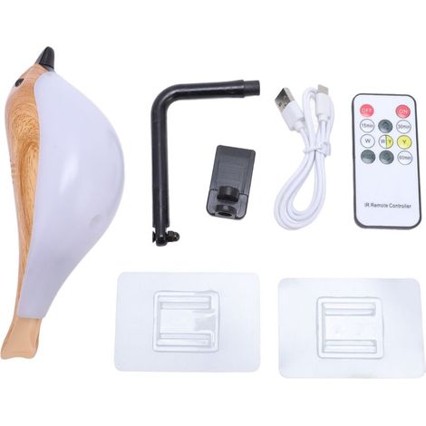 Vogel-schreibtischlampe, Usb-ladefunktion, Soundeffekt, 3 Farbtemperaturen, Stufenlose Dimmung, Nachttischlampe Für Wohn- Und Schlafzimmer