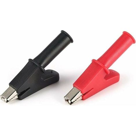 Krokodilklemmen Mit Vollständigem Schutz Für Multimeter-tester, Schwarz/rot
