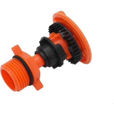 Stück 1/2" 3/4" Gartenrasen-rotationsregner, 360 Grad Drehbare Wasserdüse, Gartenbewässerung, Zubehör Für Den Außenbereich (farbe: Orange)