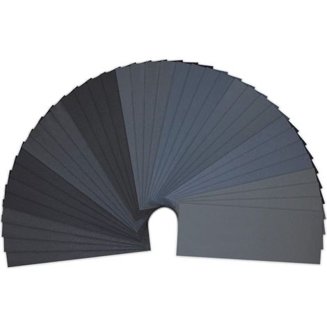 Packung Mit 36 Lanhu Schleifpapierblättern, 23 X 9,3 Cm, Nass/trocken, Körnung 400/600/800/1000/1200/1500/2000/2500/3000 (4 X 9)
