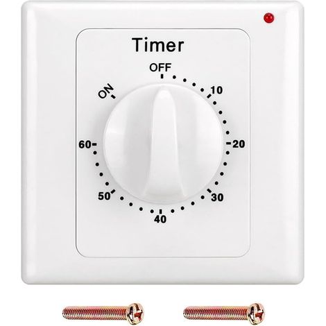 60-minuten-countdown-timer, 220 V Wechselstrom, Schalterknopf-ausführung, Elektronisch/mechanisch, Stecker-timer