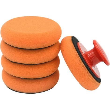 6-teiliges Set Bestehend Aus Hochdichten Autopolierschwämmen, Wisch- Und Poliersets, Polierpads Und Einem Reinigungsschwamm Für Autoglas.