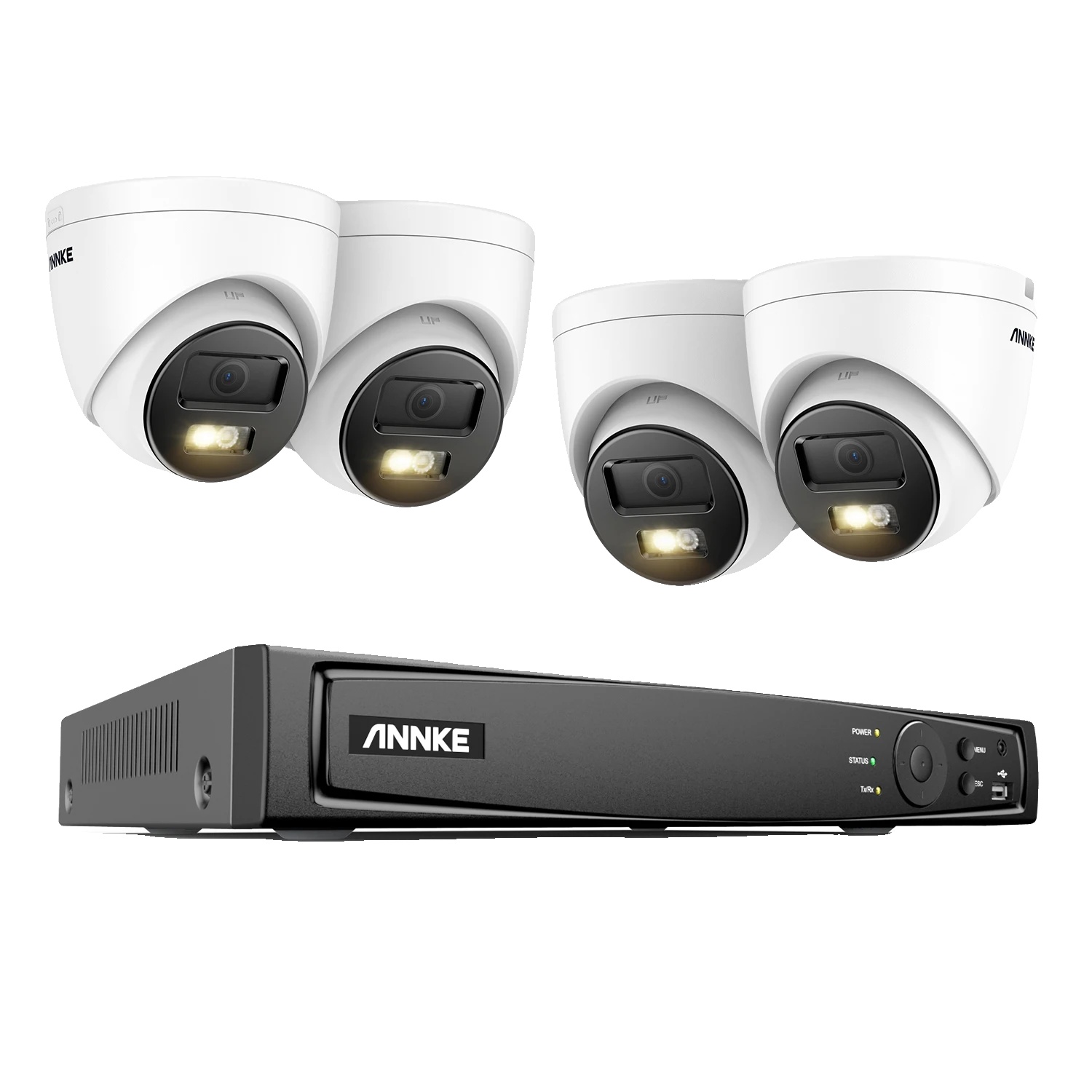 Videoüberwachungssystem, 12 Mp Auflösung, Fernüberwachung, 8-kanal-nvr-kameras (4 Stück), 2 Tb