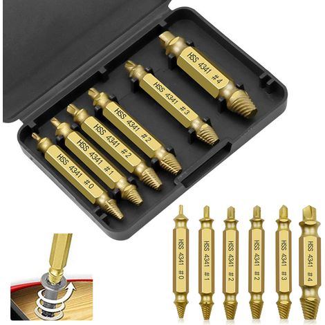 6er-pack Schraubenausdreher-set, Schraubenausdreher-set, Schraubenkopfausdreher, Schraubenausdreher Und Bolzenausdreher