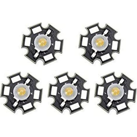 Packung Mit 5 Hochleistungs-led-lampen, Warmweiß, 3 W [energieklasse A]
