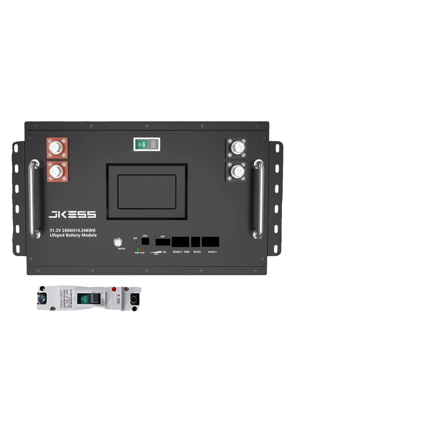 Batterieset, Lifepo4-zellen Mit Hoher Kapazität, Aktive Balancing-technologie, Diy-gehäuse Und Lcd-bms