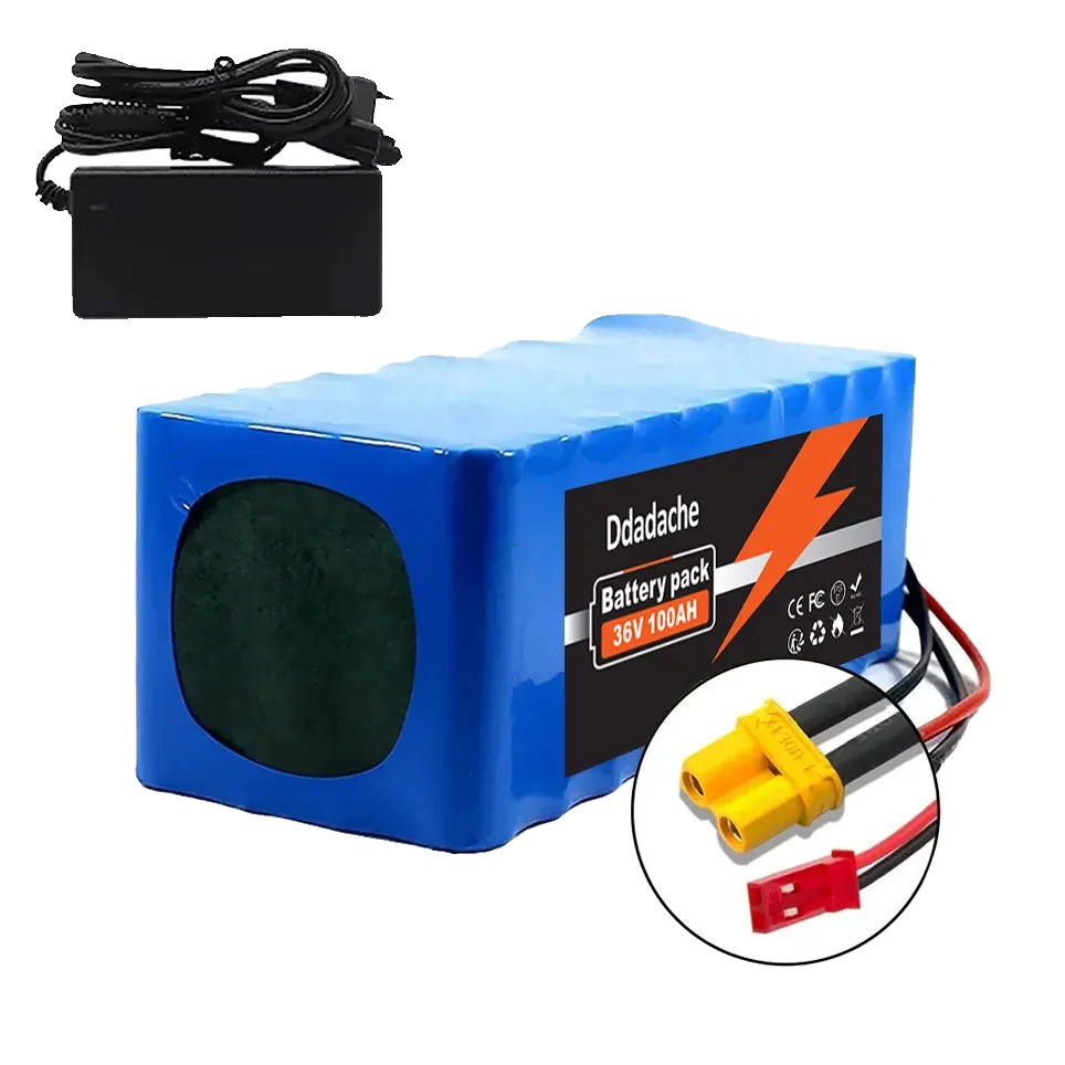 Lithium-akku, 100 Ah Kapazität, Inklusive Batteriemanagementsystem (bms), Xt30-jst-ladegerät