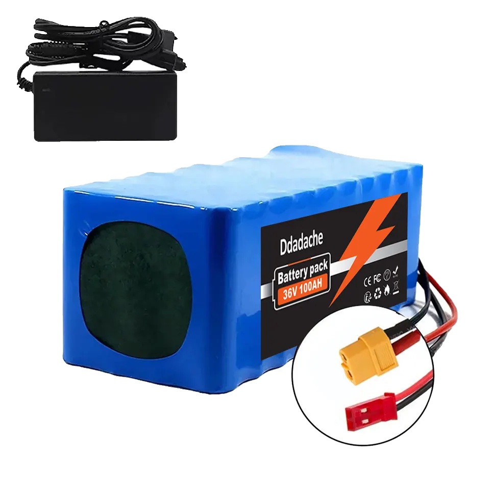 Lithium-akku, 100 Ah Kapazität, Inklusive Batteriemanagementsystem (bms), Xt60-jst-ladegerät
