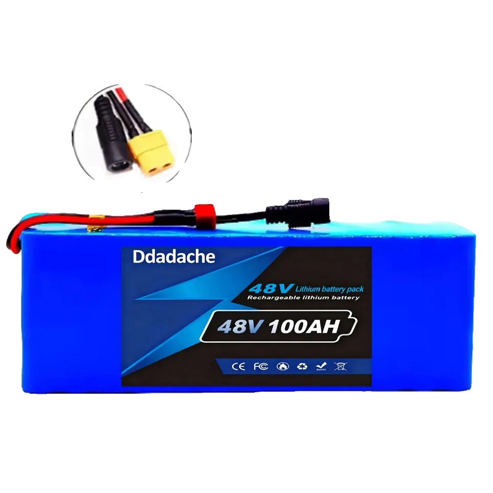 Lithium-ionen-akkupack, 100000 Mah Kapazität, 48 V Kompatibel, Xt60 Dc 54,6 V Ladeanschluss