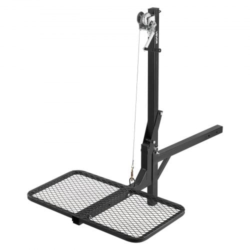Vevor Game Hoist, Hirschhebezeug Mit Anhängerkupplung & Hebesystem-plattform, 136 Kg Tragkraft, Wildhebezeug-windenlift Mit 5,08 Cm Empfänger, 360-grad-schwenkwelle & Faltbar, 1440x900x1310 Mm