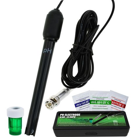 Ph-elektrode, Langes Kabel (300 Cm), Bnc-stecker, Messbereich 0–14, Für Wasser-, Schwimmbad- Und Labormessungen