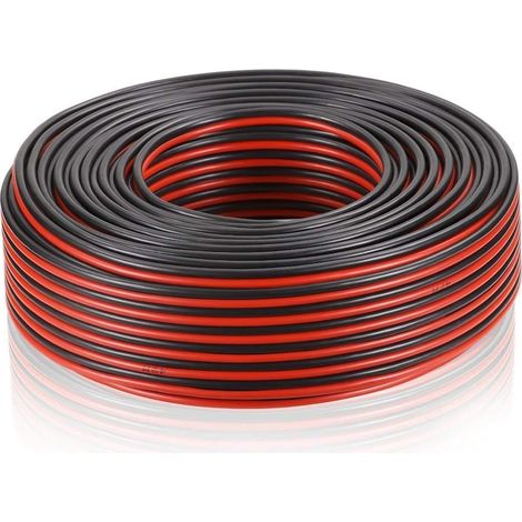 Spule Mit 50 M Multimedia-kabel, 2 X 0,75 Mm², Rot/schwarz, Für Audioübertragung