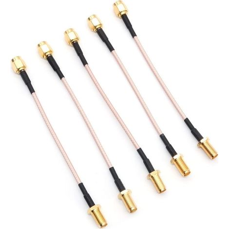 Packung Mit 5 Rg178-koaxialkabeln, Sma-stecker, 50 Ohm Impedanz, Fpv-wlan-antenne