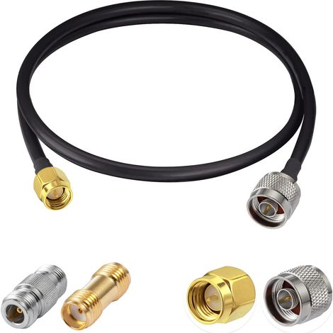 N-stecker Auf Sma-stecker Rg58 Koaxialkabel, 2 50-ohm-adapter, Für 3g/4g/5g/gps-antenne