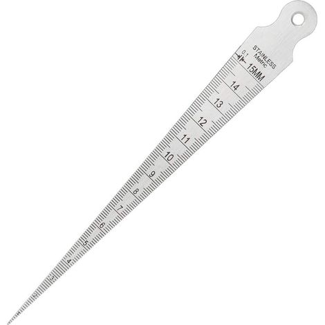Keilspaltlehre 1–15 Mm (1/64–5/8 Zoll), Konische Lehre, Schweißnahtprüfung, Konische Lehre, Metrisches Messwerkzeug (zoll)