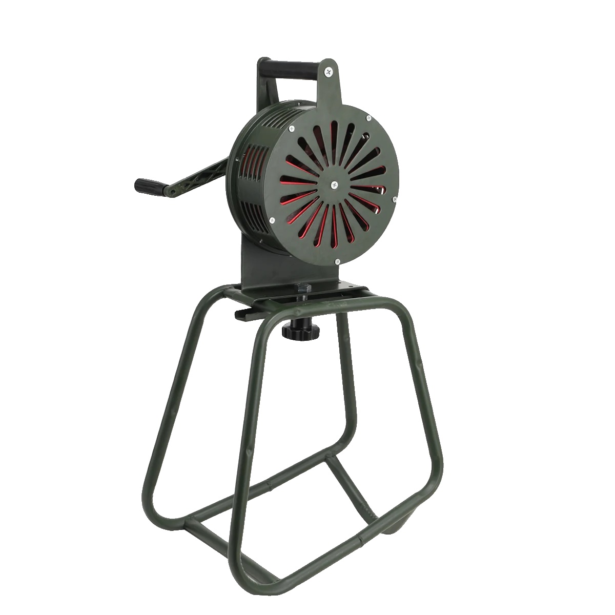 Alarmsirene Aus Aluminiumlegierung, 230 Mm Durchmesser, 75,5 Cm Höhe, 125 Db Schalldruckpegel, Manuelle Kurbelbetätigung