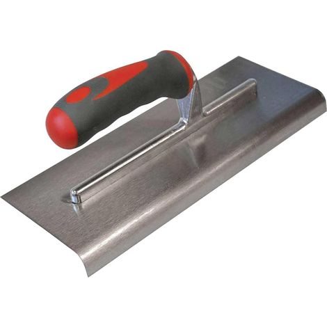 Kantenglätter, Gebogenes Stahlblatt, Ergonomischer Softgriff, Für Beton Und Oberflächenbearbeitung