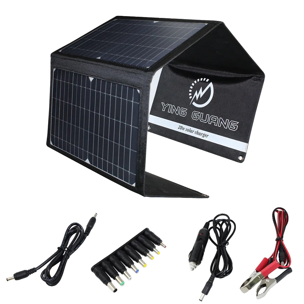 Solarpanel, Tragbar Und Faltbar, 28 W Ausgangsleistung, 28-w-solarladegerät
