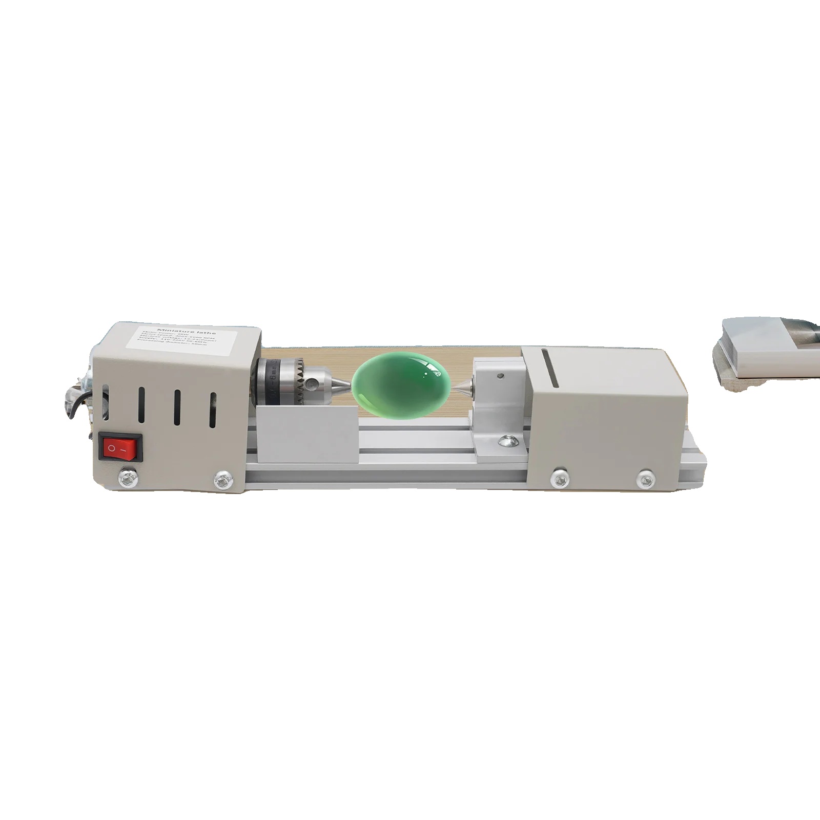 Mini-drehmaschine, 96-w-motor, Drehzahlbereich 4000–9000 U/min, 7 Einstellbare Geschwindigkeiten, Spannbereich 0,5–6 Mm, Verstellbares Spannfutter