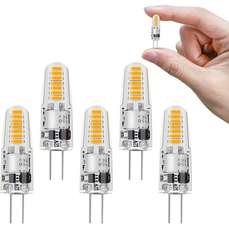 5er-pack G4 Led-lampen, 1,2 W, Warmweiß (3000 K), 12 V, Halogenlampen-ersatz Für Wohnzimmer Und Küche