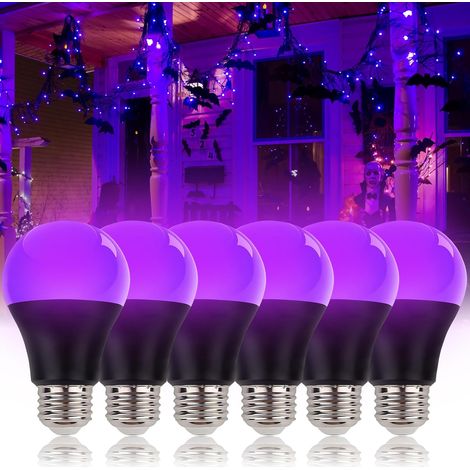 E27 10w 395nm Uv-led-lampen, Schwarz-violett, Für Körperbemalung, Halloween-party
