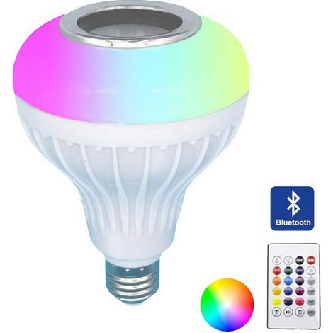 E27 12w Rgb-led-lampe, Bluetooth-lautsprecher, 24-tasten-fernbedienung, Wohnzimmer, Schlafzimmer